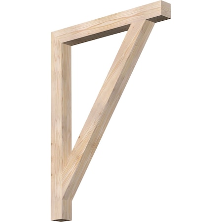 Ekena Millwork Traditional Block Smooth Bracket, Douglas Fir, 3 1/2"W x 34"D x 46"H BKT04X34X46TRA05SDF
